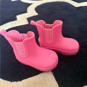 BearPaw Pink Rain & Snow Boots Waterproof Ankle Design